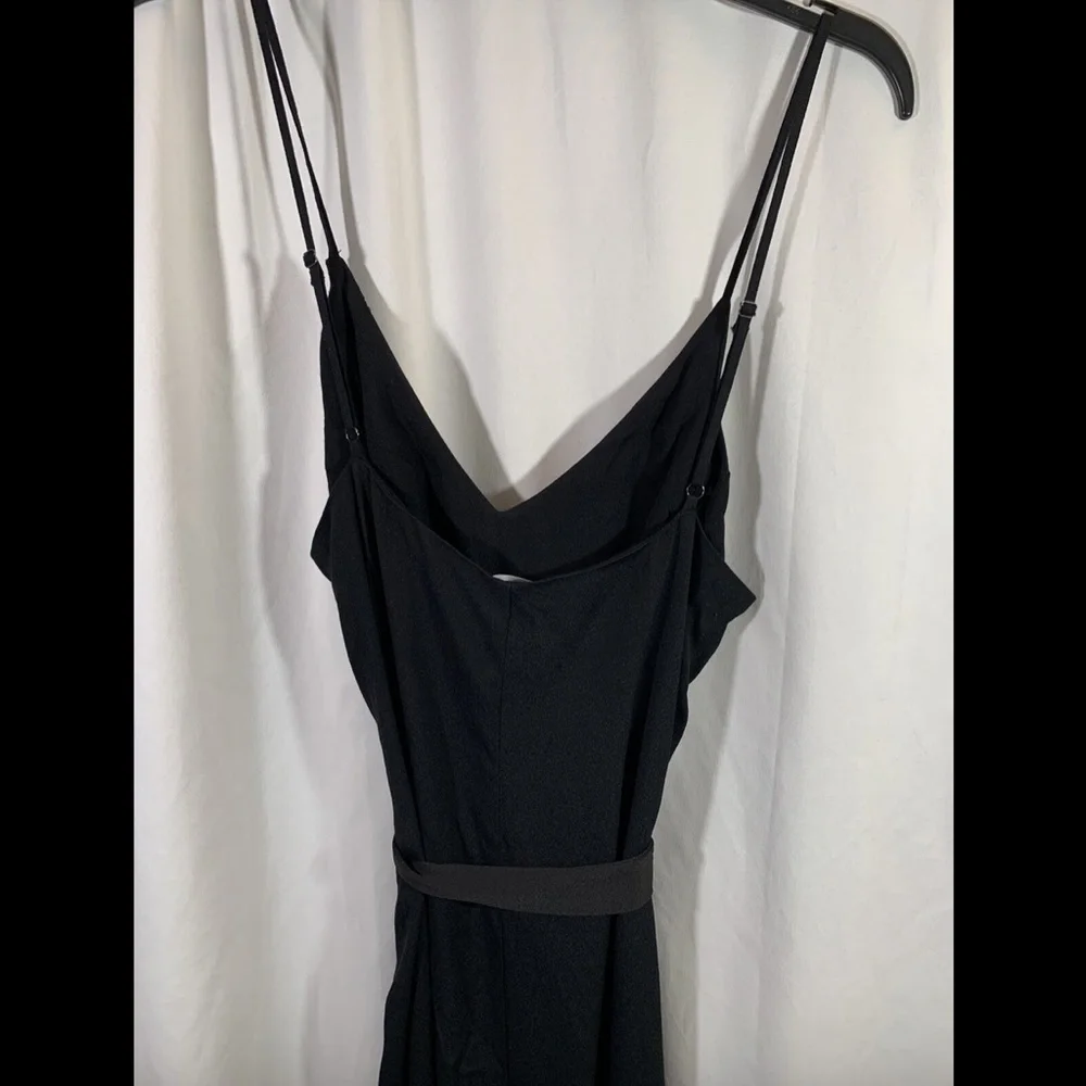 NEW $148 Reformation Milly Jumpsuit in Black W/‎ Belt [ SZ Large ]